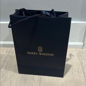 Harry Winston Black Gift Bag Small